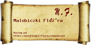 Malobiczki Flóra névjegykártya